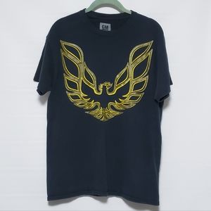 Pontiac Firebird emblem GM General Motors 80s Muscle Car Medium black t-shirt
